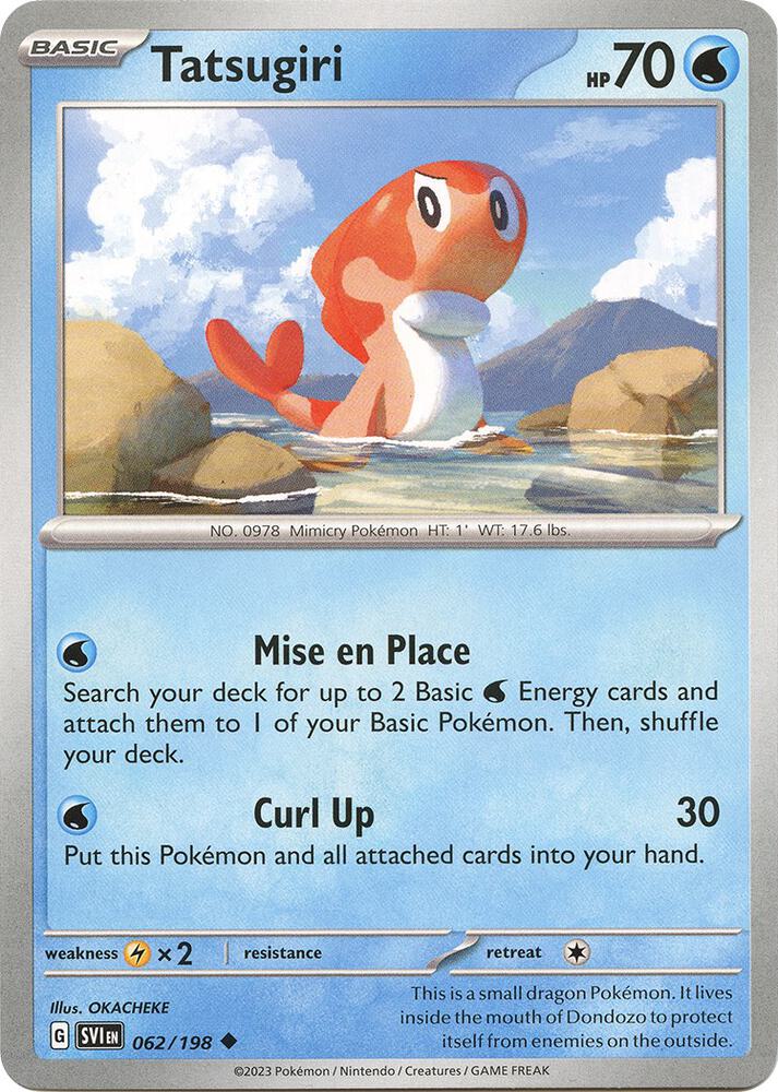 Pokemon - Scarlet & Violet - Tatsugiri - 062/198 - Reverse Holofoil