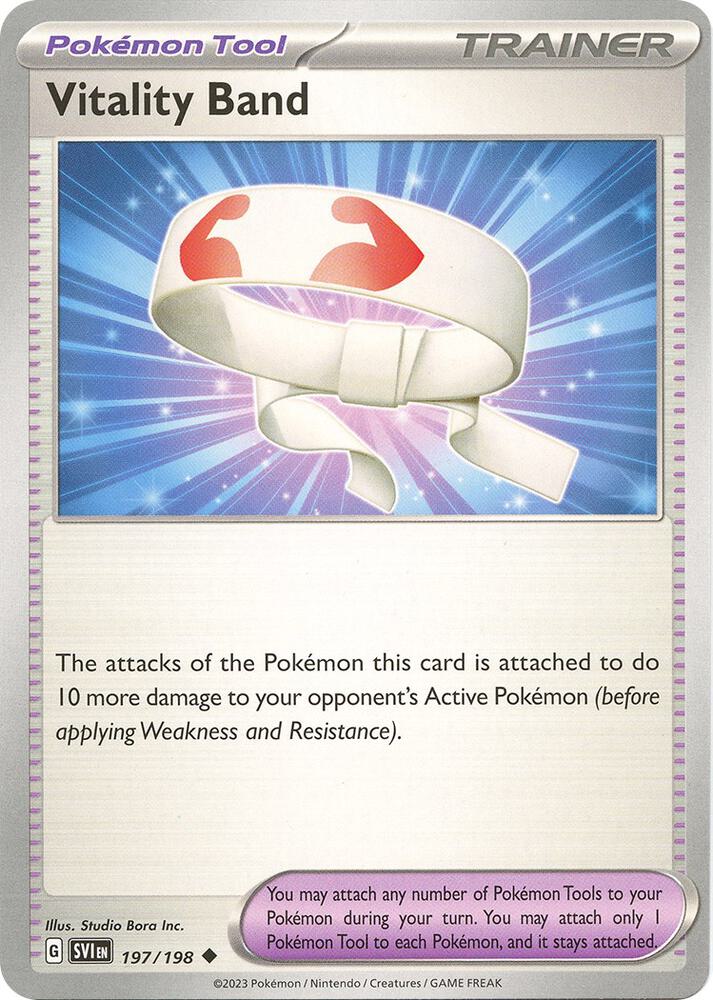 Pokemon - Scarlet & Violet - Vitality Band - 197/198 - Reverse Holofoil