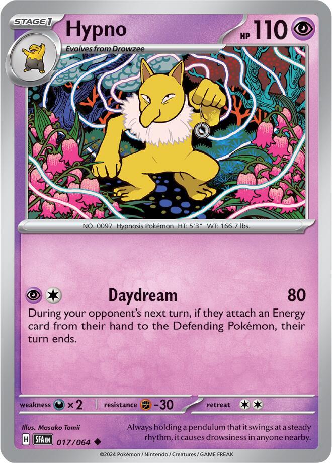 Pokemon - Shrouded Fable - Hypno - 017/064 - Reverse Holofoil