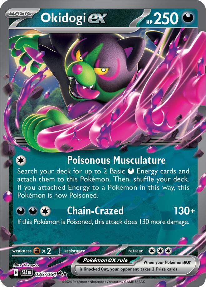 Pokemon - Shrouded Fable - Okidogi ex - 036/064 - Holofoil