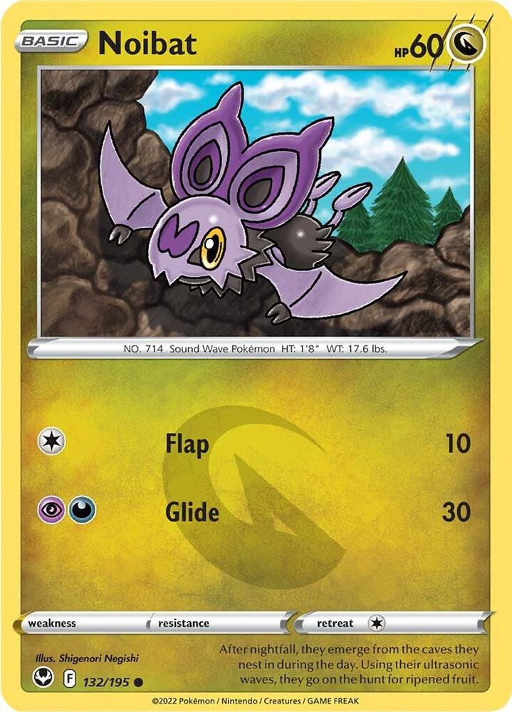 Pokemon - Silver Tempest - Noibat - 132/195