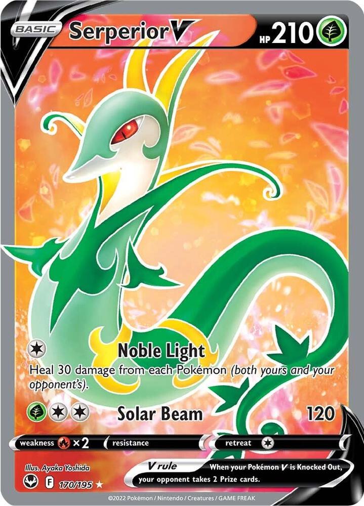 Pokemon - Silver Tempest - Serperior V - 170/195 - Holofoil