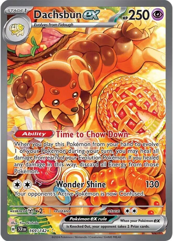 Pokemon - Stellar Crown - Dachsbun ex - 169/142 - Holofoil