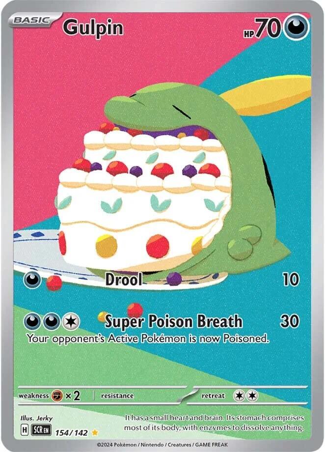 Pokemon - Stellar Crown - Gulpin - 154/142 - Holofoil