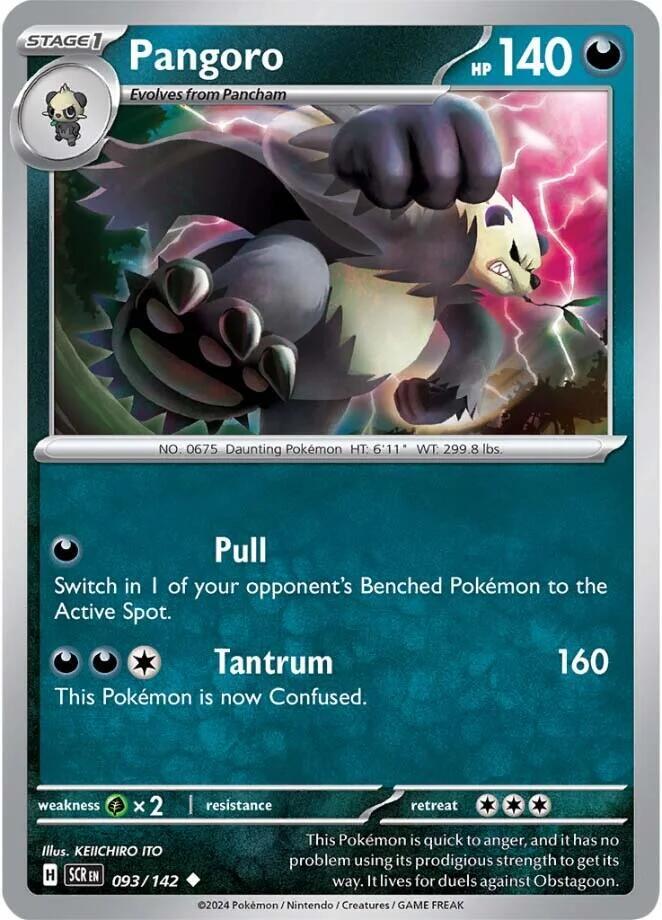 Pokemon - Stellar Crown - Pangoro - 093/142