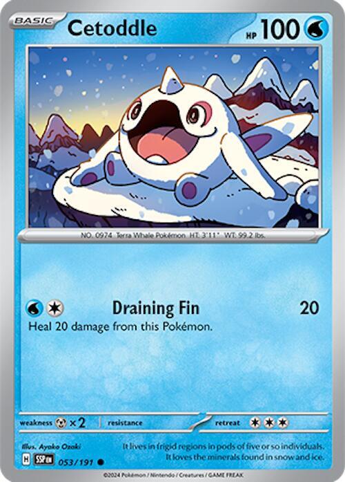 Pokemon - Surging Sparks - Cetoddle - 053/191 - Reverse Holofoil