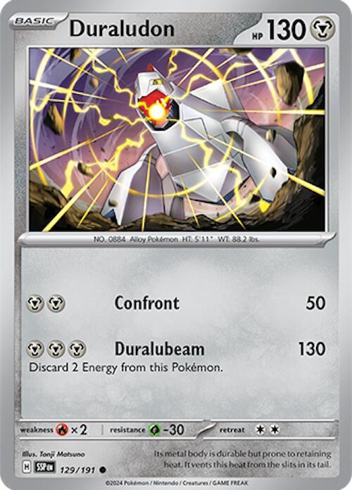 Pokemon - Surging Sparks - Duraludon - 129/191 - Reverse Holofoil