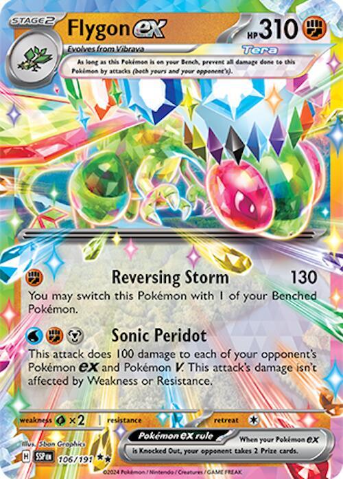 Pokemon - Surging Sparks - Flygon ex - 106/191 - Holofoil