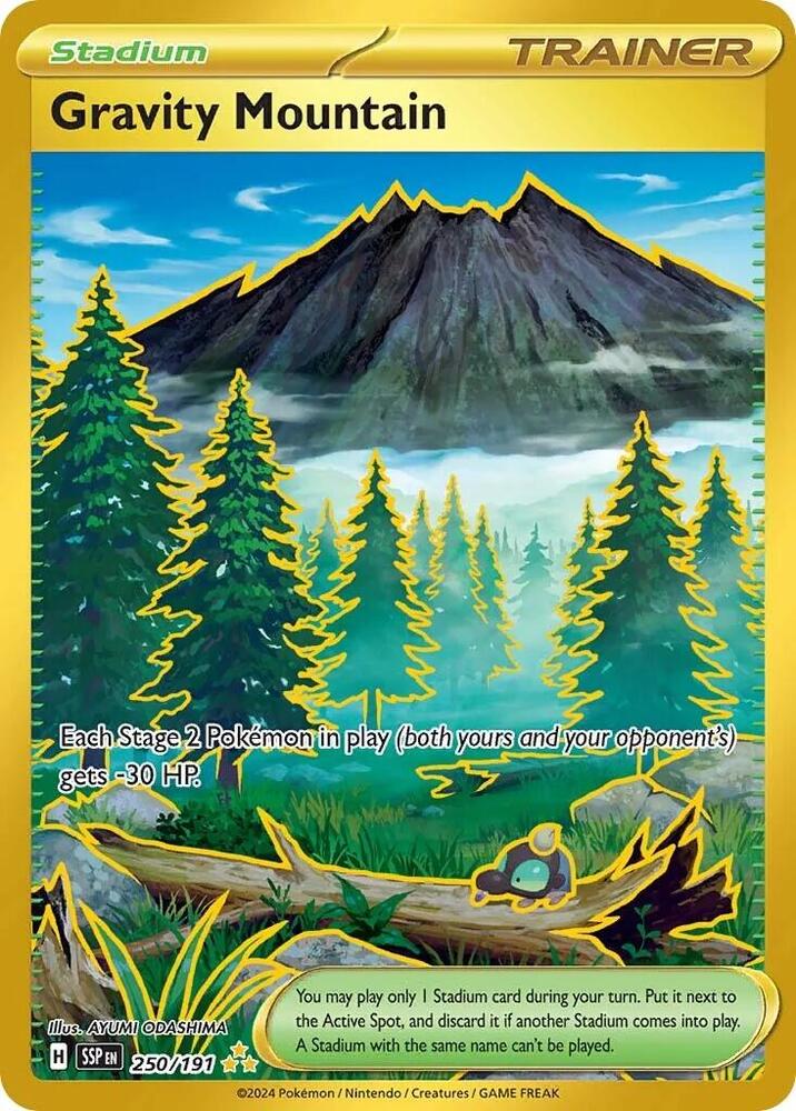 Pokemon - Surging Sparks - Gravity Mountain - 250/191 - Holofoil