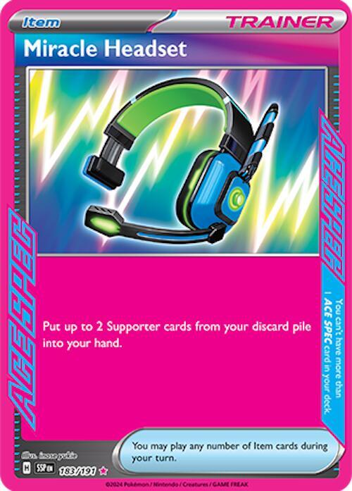 Pokemon - Surging Sparks - Miracle Headset - 183/191 - Holofoil