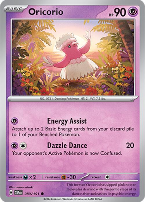 Pokemon - Surging Sparks - Oricorio - 089/191 - Reverse Holofoil