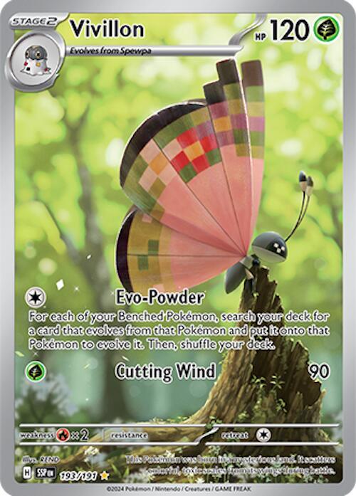 Pokemon - Surging Sparks - Vivillon - 193/191 - Holofoil