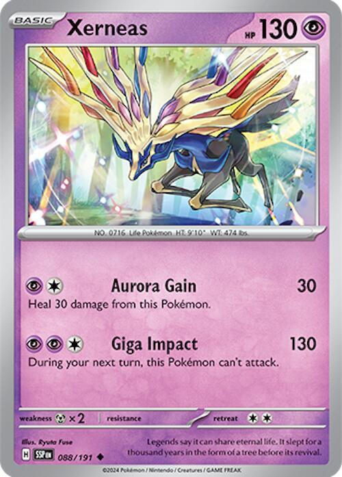Pokemon - Surging Sparks - Xerneas - 088/191