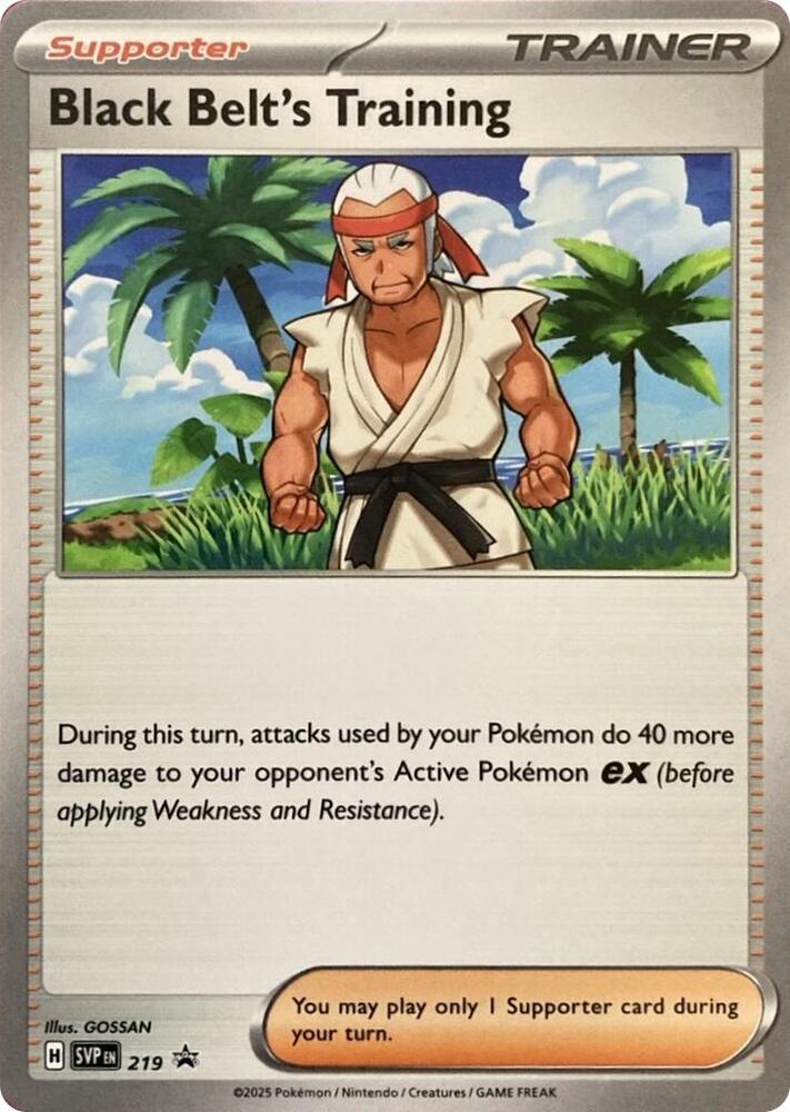 Pokemon - S&V - Black Star Promo - Black Belt's Training - 219