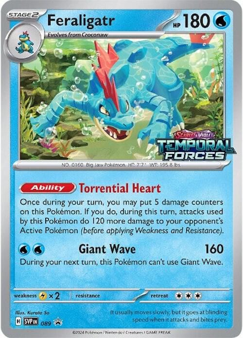 Pokemon - S&V - Black Star Promo - Feraligatr - 089 - Prerelease
