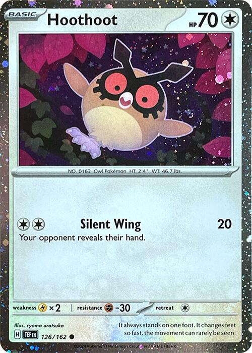 Pokemon - S&V - Black Star Promo - Hoothoot - 126/162 - Cosmos Holo