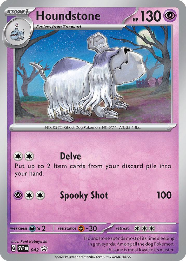 Pokemon - S&V - Black Star Promo - Houndstone - 042
