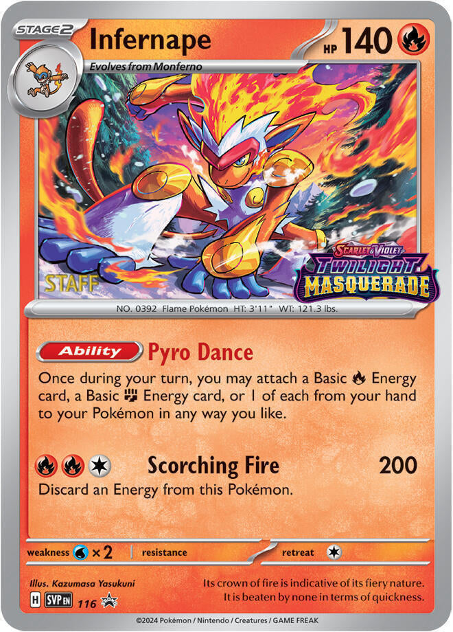 Pokemon - S&V - Black Star Promo - Infernape - 116