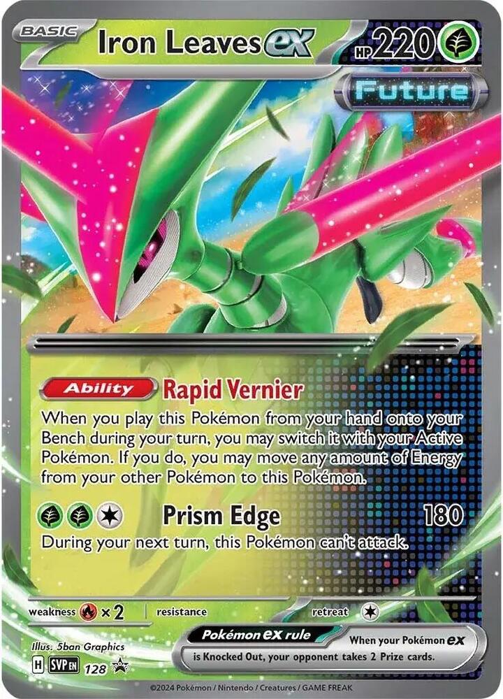 Pokemon - S&V - Black Star Promo - Iron Leaves ex - 128