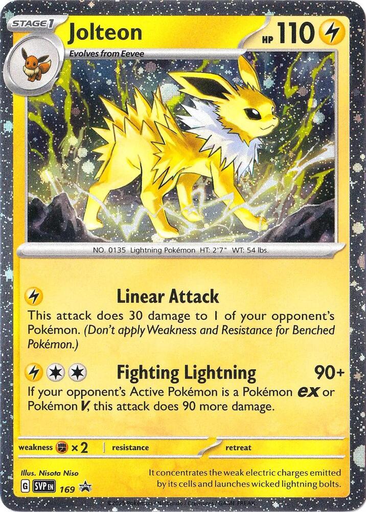 Pokemon - S&V - Black Star Promo - Jolteon - 169 - Cosmos Holo