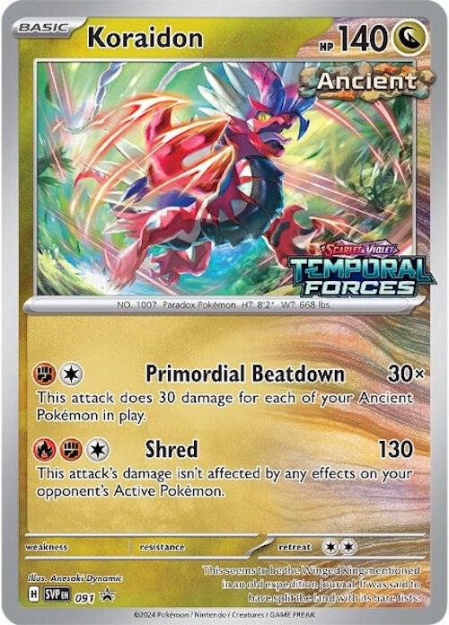 Pokemon - S&V - Black Star Promo - Koraidon - 091 - Prerelease