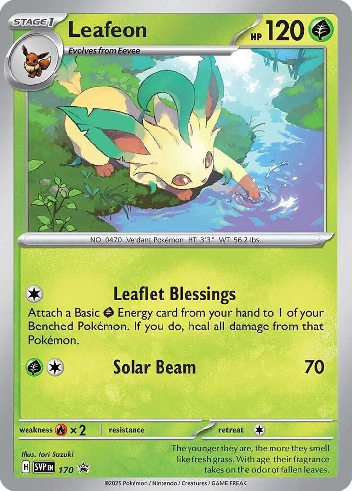 Pokemon - S&V - Black Star Promo - Leafeon - 170 - Cosmos Holo