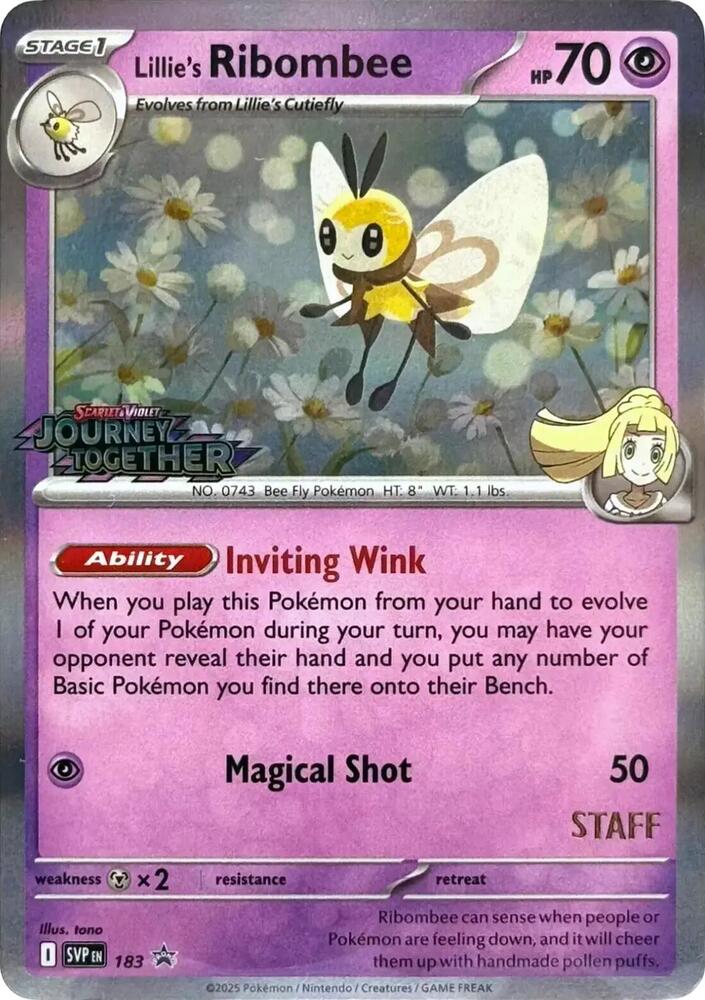 Pokemon - S&V - Black Star Promo - Lillie's Ribombee - 183