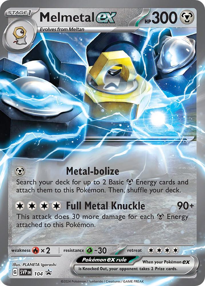 Pokemon - S&V - Black Star Promo - Melmetal ex - 104