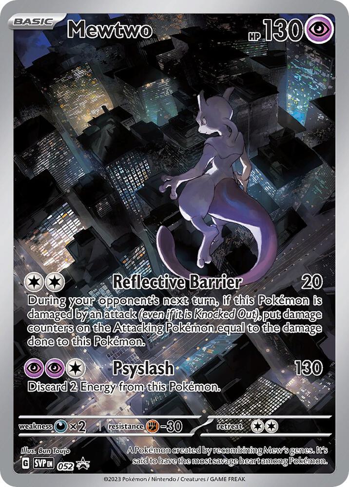 Pokemon - S&V - Black Star Promo - Mewtwo - 052
