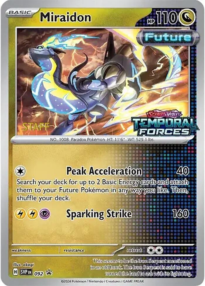 Pokemon - S&V - Black Star Promo - Miraidon - 092