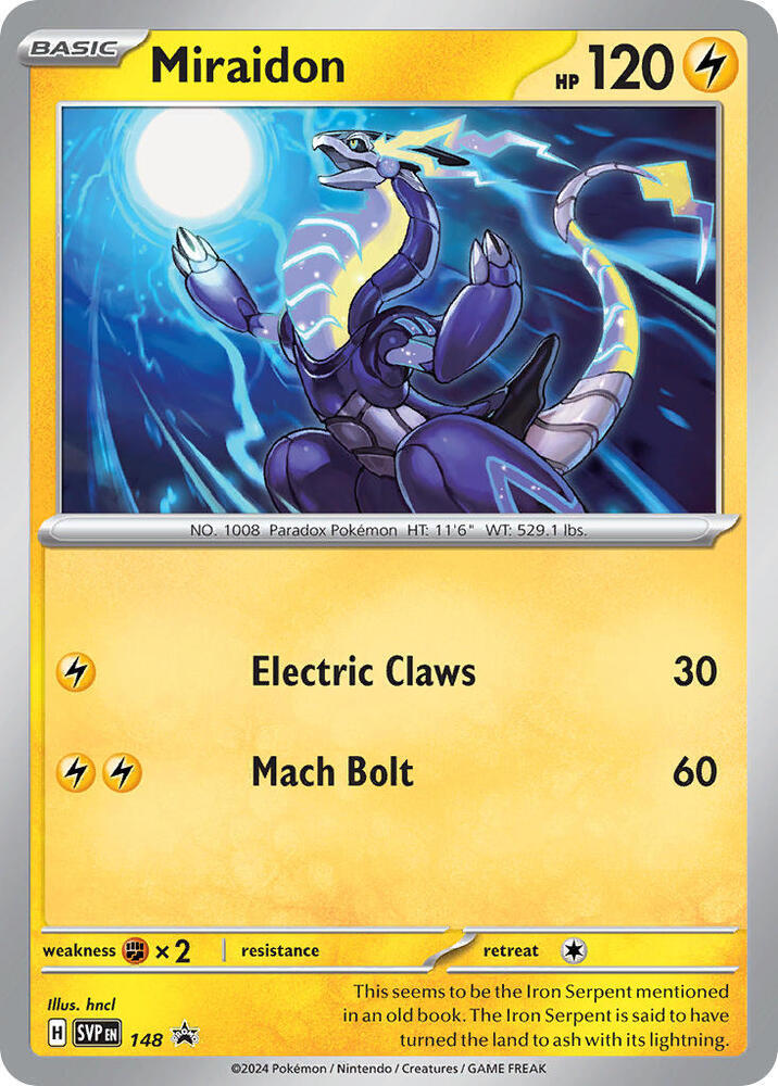 Pokemon - S&V - Black Star Promo - Miraidon - 148