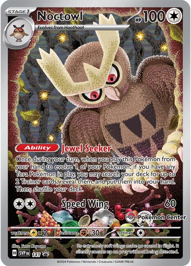 Pokemon - S&V - Black Star Promo - Noctowl - 141 - Pokemon Center Exclusive