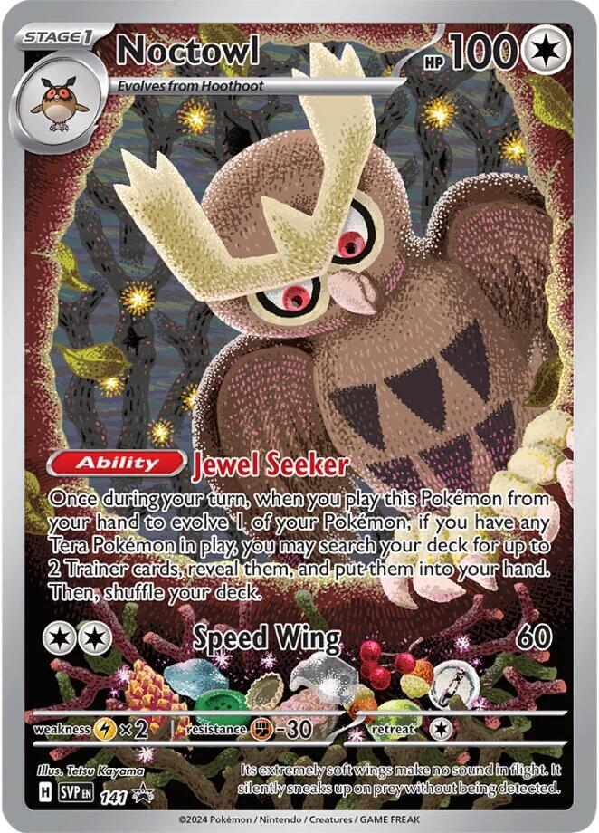 Pokemon - S&V - Black Star Promo - Noctowl - 141