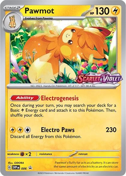 Pokemon - S&V - Black Star Promo - Pawmot - 006 - Prerelease