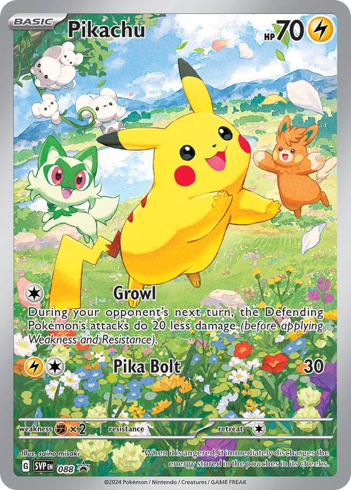 Pokemon - S&V - Black Star Promo - Pikachu - 088