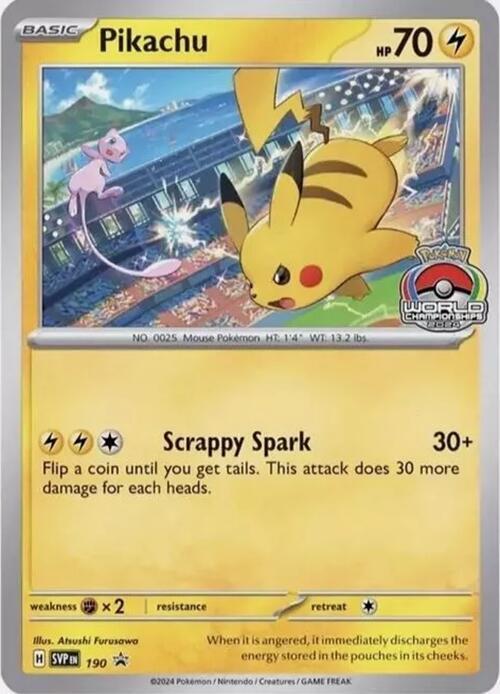 Pokemon - S&V - Black Star Promo - Pikachu - 190