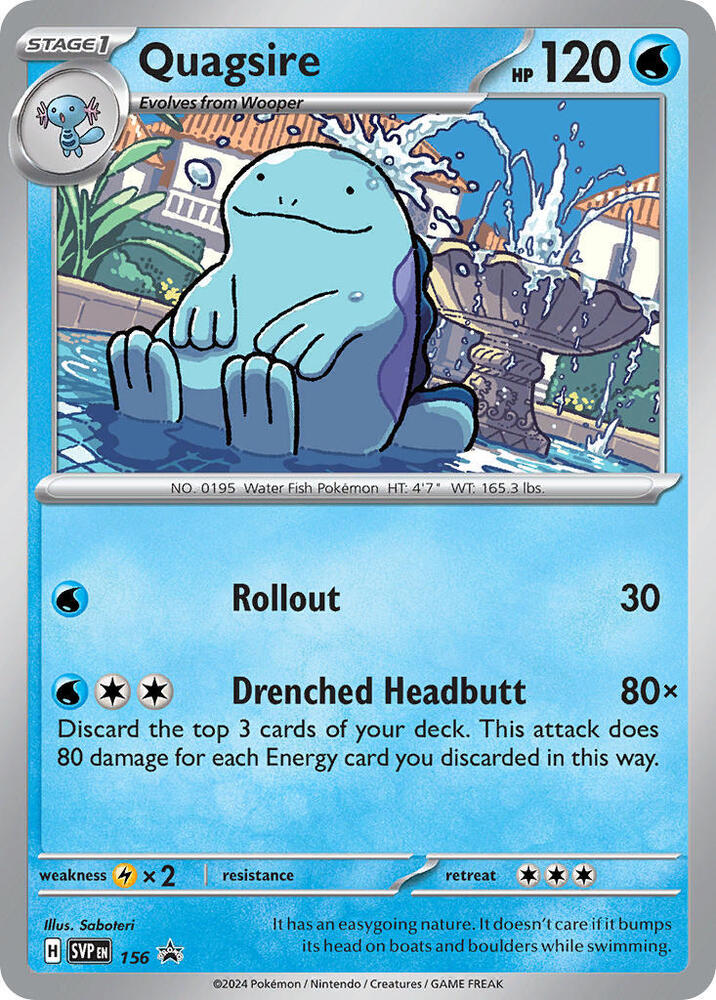 Pokemon - S&V - Black Star Promo - Quagsire - 156