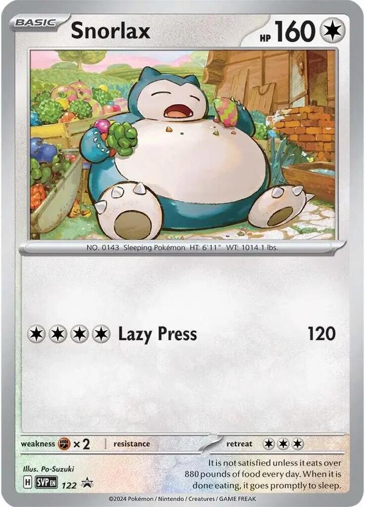 Pokemon - S&V - Black Star Promo - Snorlax - 122