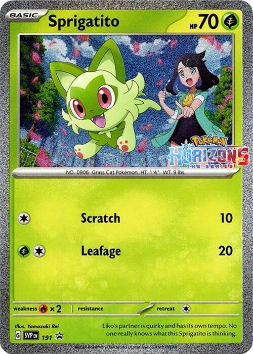 Pokemon - S&V - Black Star Promo - Sprigatito - 191