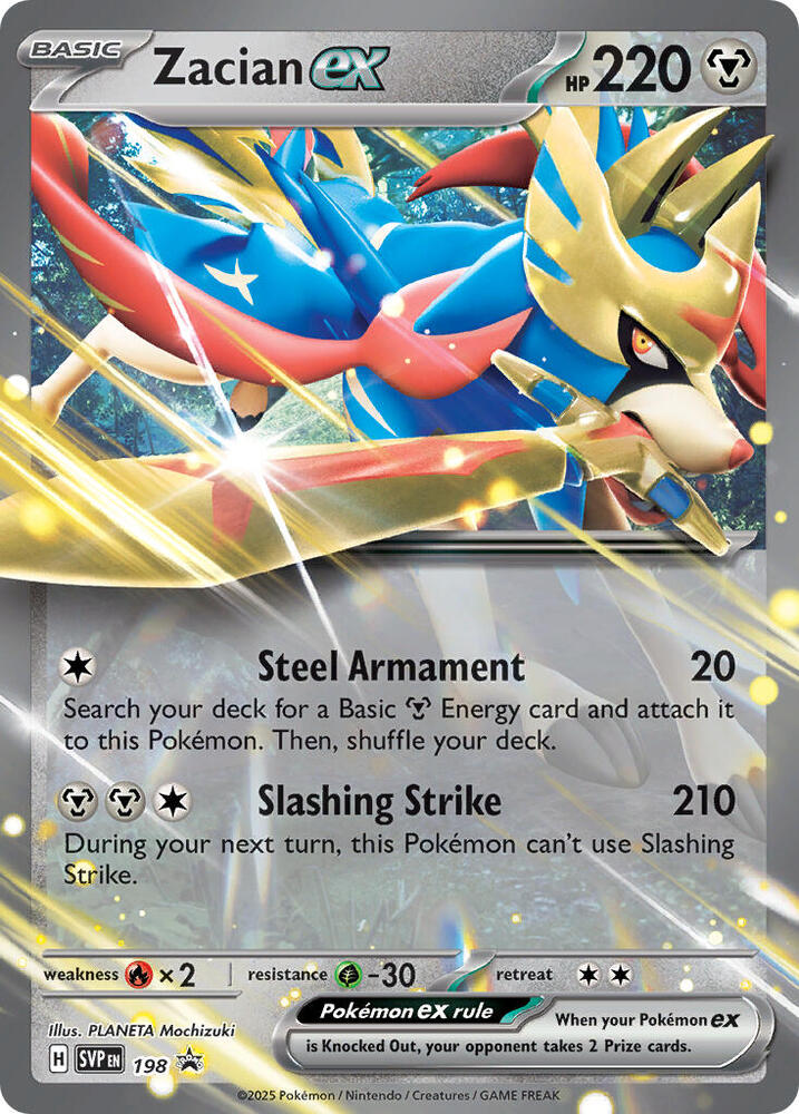 Pokemon - S&V - Black Star Promo - Zacian ex - 198