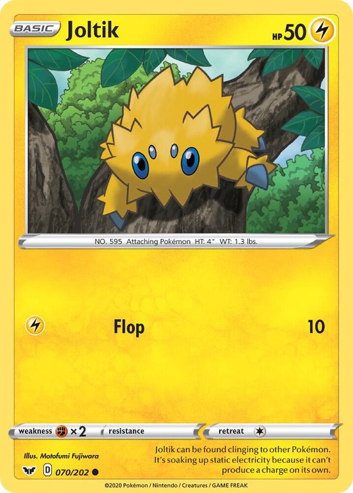 Pokemon - Sword & Shield - Joltik - 070/202 - Reverse Holofoil