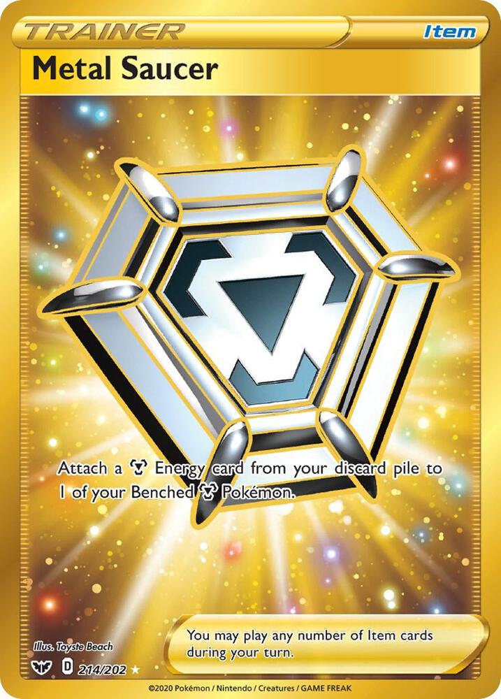 Pokemon - Sword & Shield - Metal Saucer - 214/202 - Holofoil