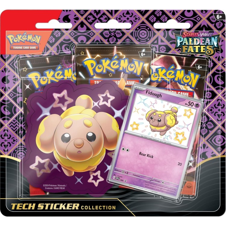 Pokemon TCG: Paldean Fates - Tech Sticker Collection - Fidough