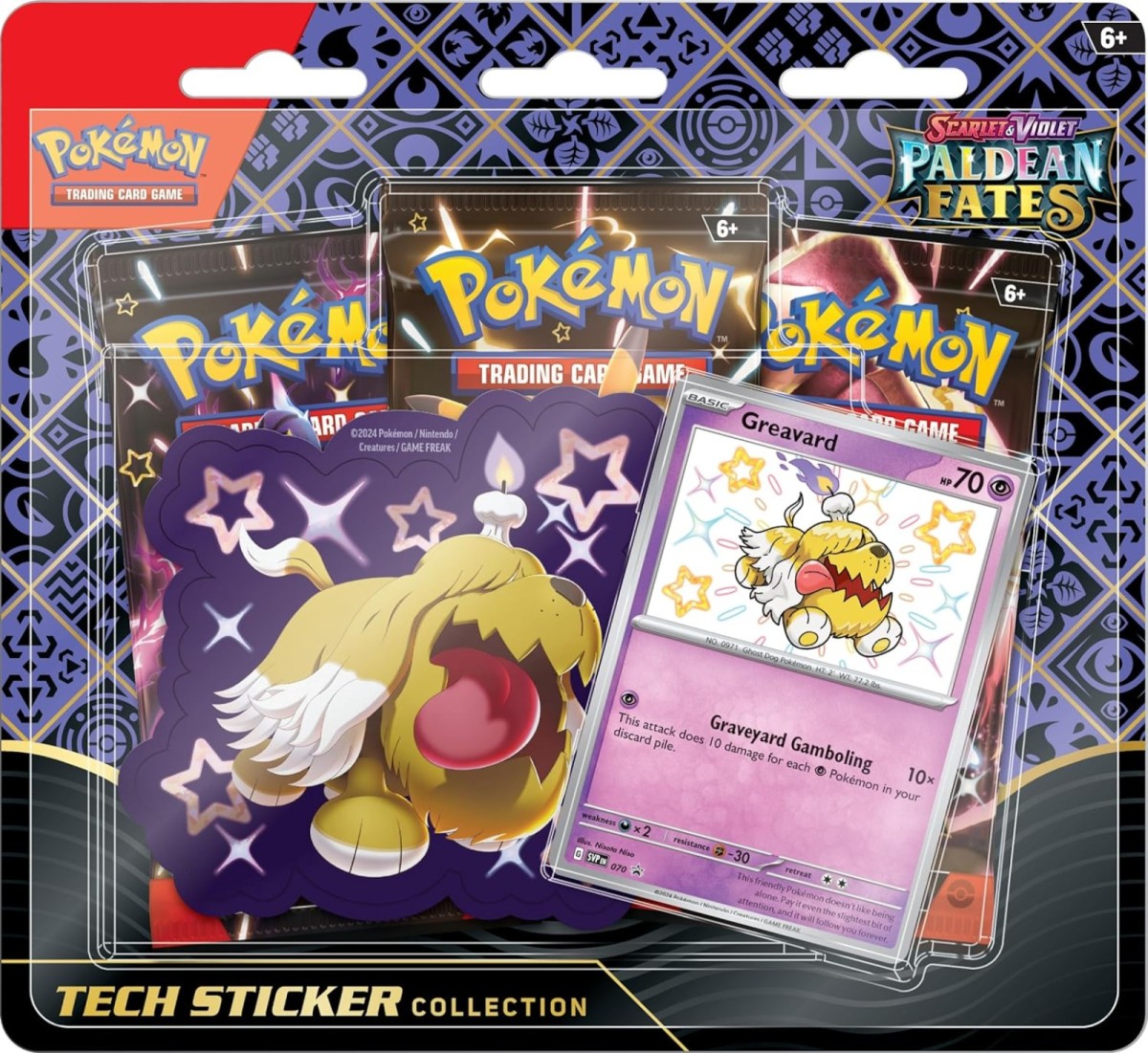 Pokemon TCG: Paldean Fates - Tech Sticker Collection - Greavard