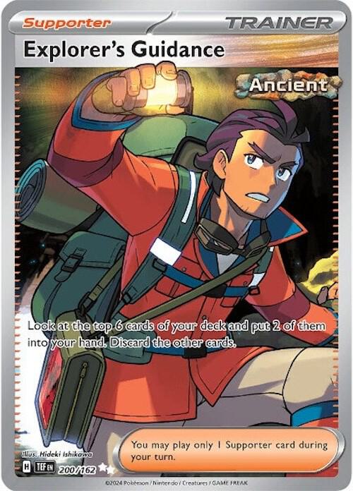 Pokemon - Temporal Forces - Explorer's Guidance - 200/162 - Holofoil