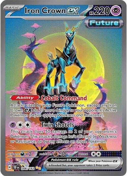 Pokemon - Temporal Forces - Iron Crown ex - 206/162 - Holofoil