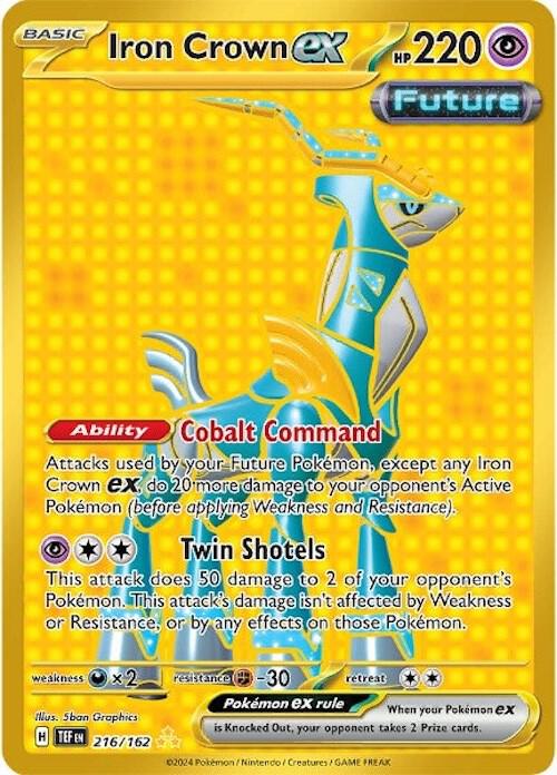 Pokemon - Temporal Forces - Iron Crown ex - 216/162 - Holofoil