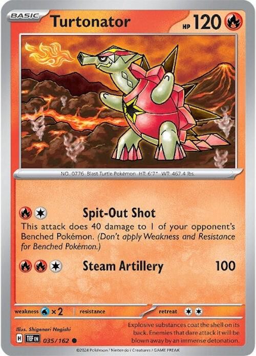 Pokemon - Temporal Forces - Turtonator - 035/162 - Reverse Holofoil