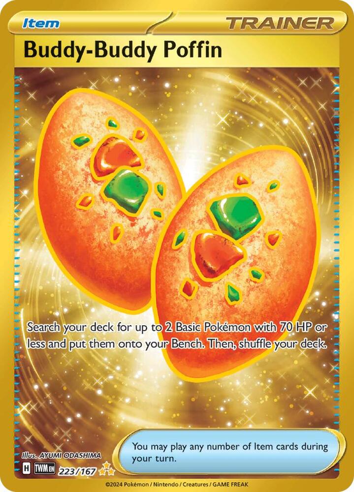 Pokemon - Twilight Masquerade - Buddy-Buddy Poffin - 223/167 - Holofoil