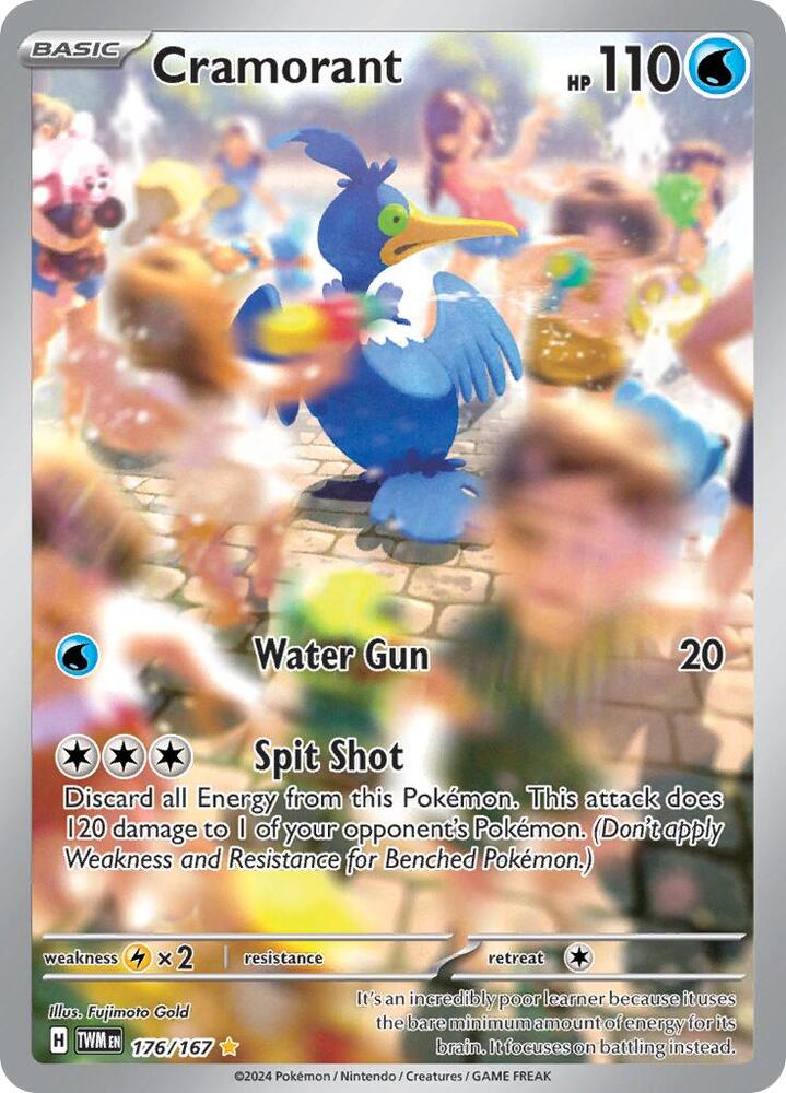 Pokemon - Twilight Masquerade - Cramorant - 176/167 - Holofoil